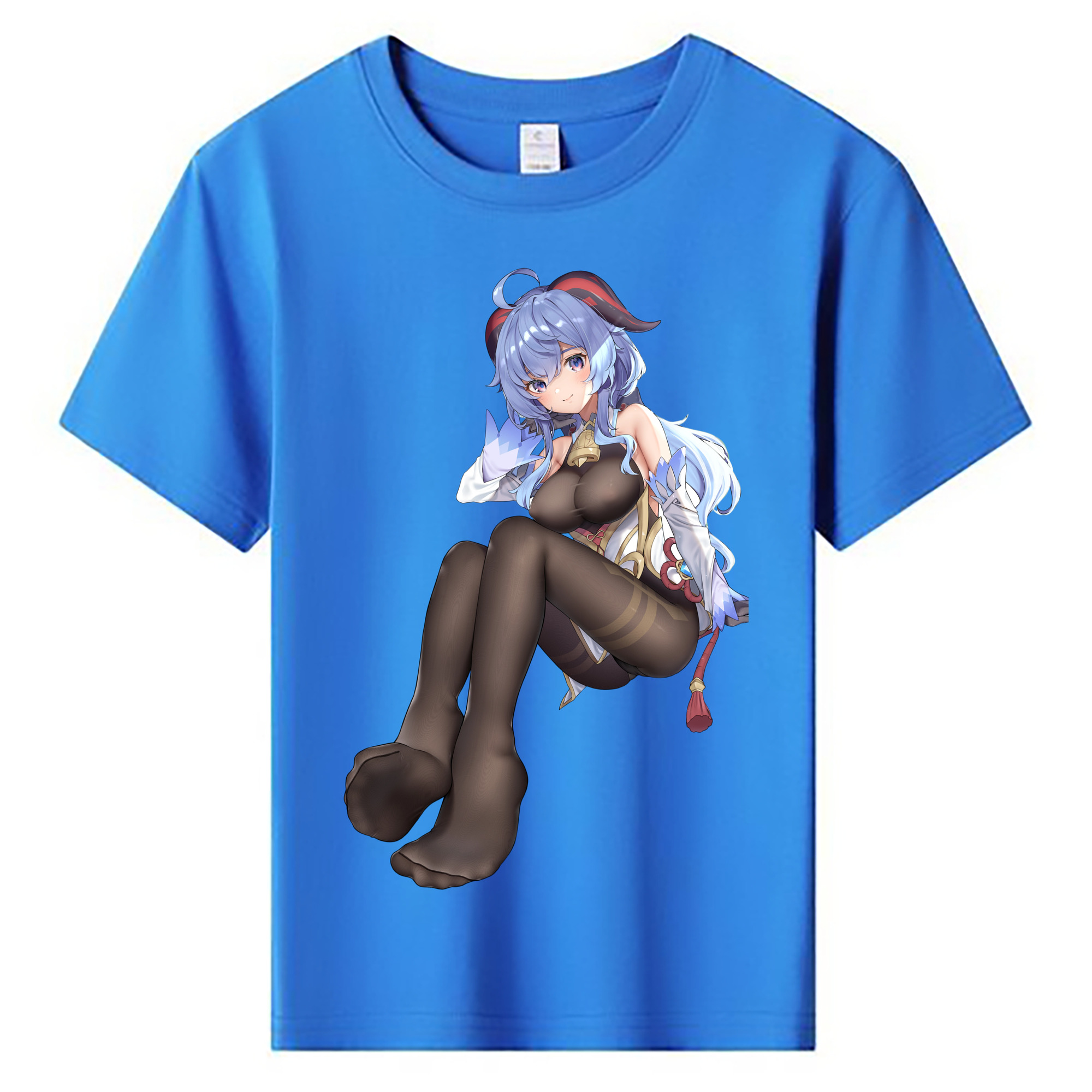 げんし神 甘雨 かんう genshin Ganyu 綿100％キッズTシャツ（フロントプリント）